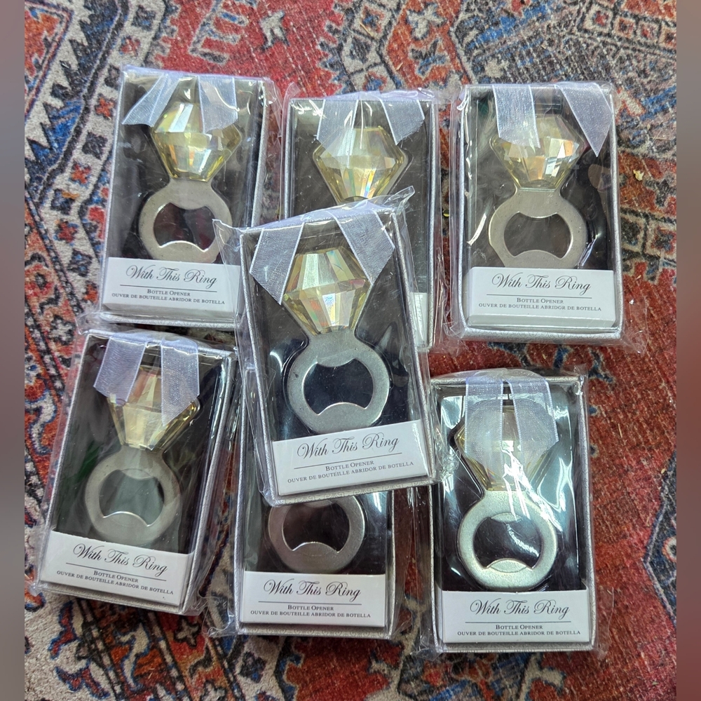 Diamond Ring Bottle Opener - Silver